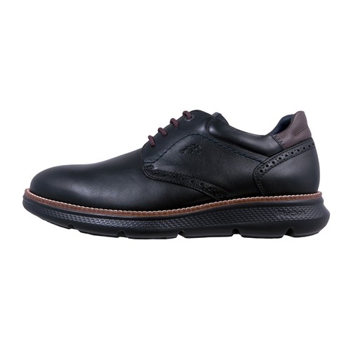 Fluchos Willam F1351: Shoes Laces Man Leather Black - Lightness And Comfort