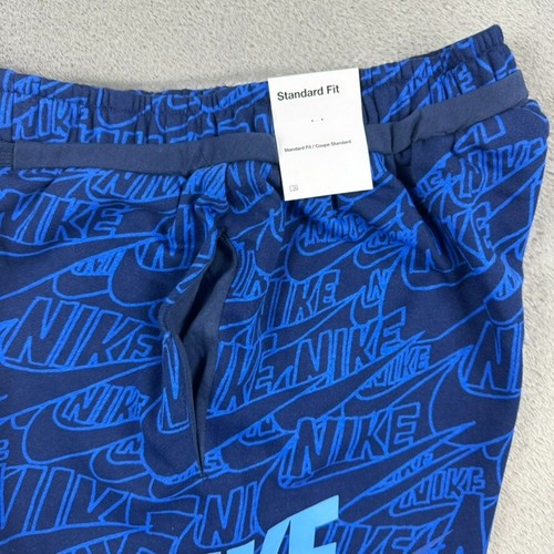 Nike Sportswear Big Kids Boys French Terry Shorts DM8028-410 Blue Size Large NEW - Picture 8 of 9