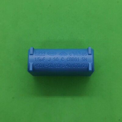 1pc 1.5uF 450V CBB61 AC Motor Capacitor 2-Pin for Fan & HVAC