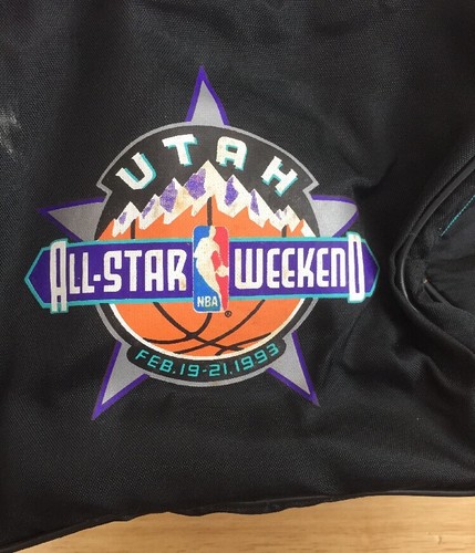 Utah All Star Weekend 1993 Nba Player Coach Issued Duffle Gym Bag Converse - Picture 7 of 11