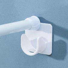 2Pcs Closet Pole Holder Hanger Adjustable Grip Stable Wardrobe Wall Hanging Tool