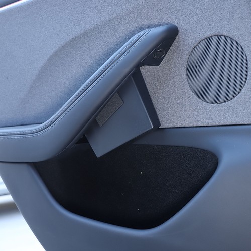 For Tesla Model 3 2023-2024 Rear Door Net Pocket Storage Box Organizer Tray 2pcs - Picture 8 of 21