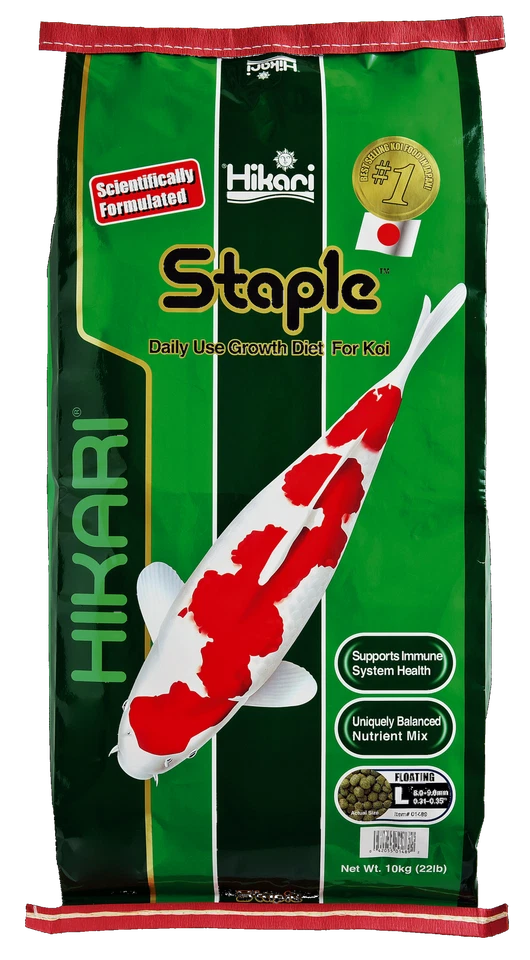 HIKARI® Staple Koifutter | 5 kg alle Größen | Fischfutter Wachstum Immun stärken