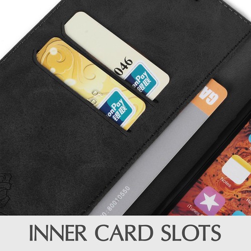iPhone 16, 14,12 + Galaxy Z Fold, S23, S22 Gorilla Tech Leather Flip Wallet Case - Picture 17 of 32