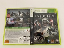 Injustice: Gods Among Us (Microsoft Xbox 360, 2013) Teen Complete NTSC WB Games