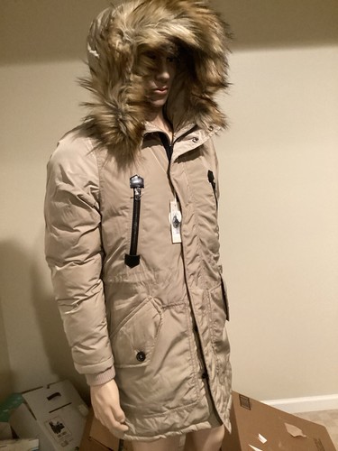 Diesel Wasiliki Parka Jacket Small NWT Tan $399 - Picture 1 of 6