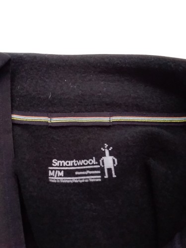 Smartwool Women Active Fleece Half Zip Jacket Black Medium 02614-001 - Picture 10 of 11