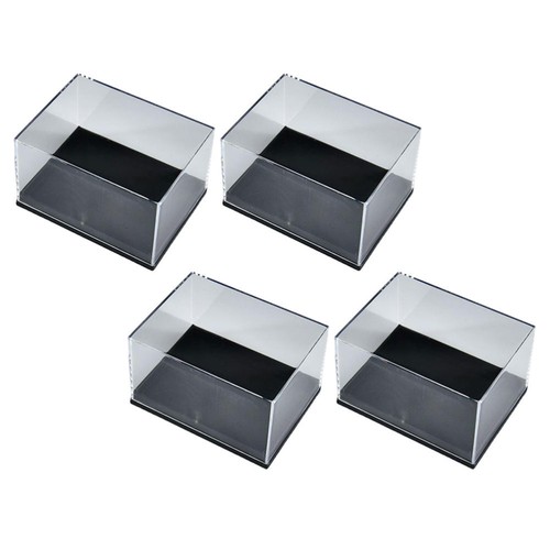 Contenedor de exhibición de muestras de vitrina de minerales transparente de 4 piezas - Imagen 8 de 12