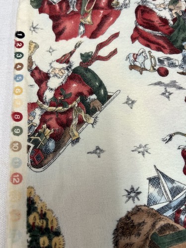 ALEXANDER HENRY FABRIC~1997~VINTAGE Santa Claus ~Christmas~COTTON Fabric - Picture 4 of 8