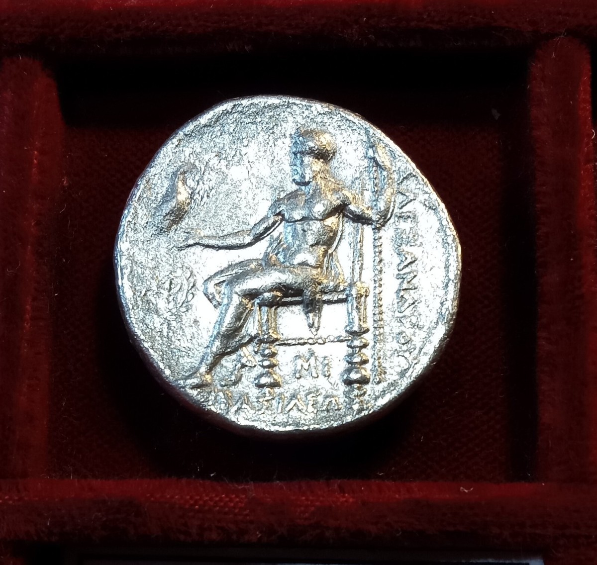 mm6−lsec 神龍 Seleukos I. Babylon AR Tetradrachm BC. Herakles Zeus