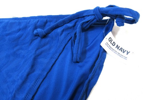 Traje de baño parte inferior azul marino antiguo para mujer tiro medio cuerda texturizada talla L nuevo azul - Imagen 6 de 6