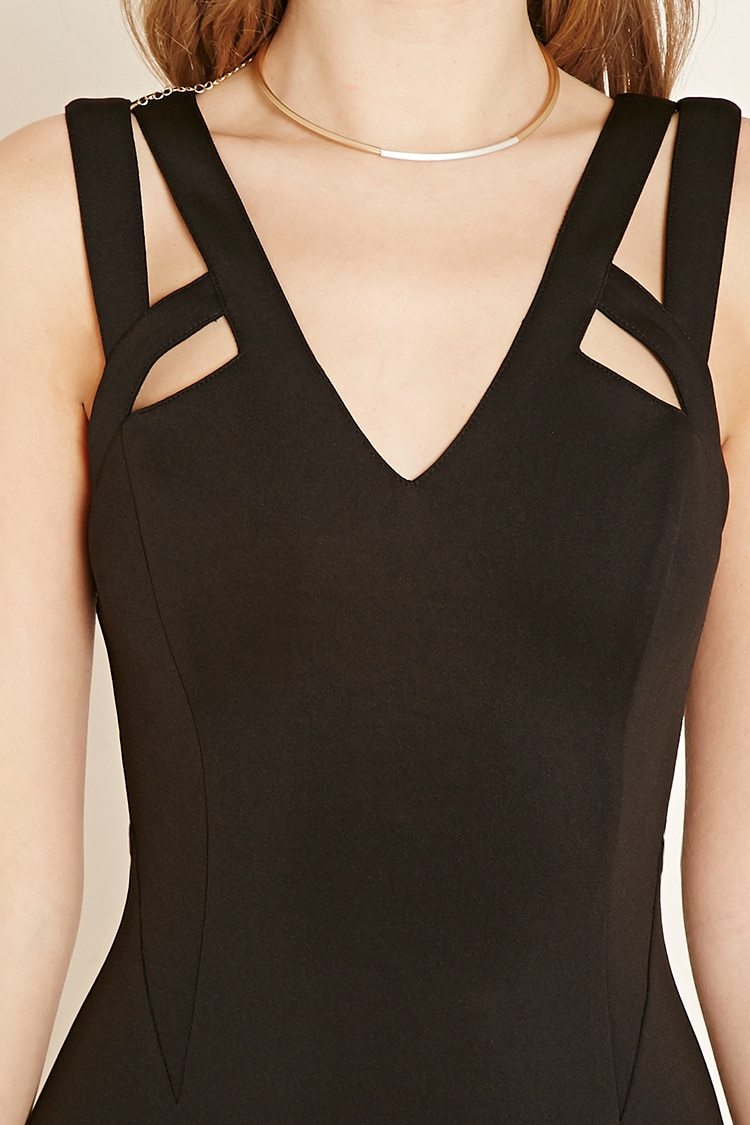 Forever 21 Black Cutout Bodycon Dress Medium M | eBay Forever 21 Black Cutout Bodycon Dress Medium M | eBay