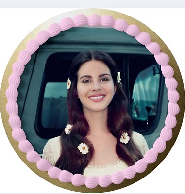 Lana Del Rey Essbar Tortenaufleger Torte Tortenbild Zuckerbild + TEXT