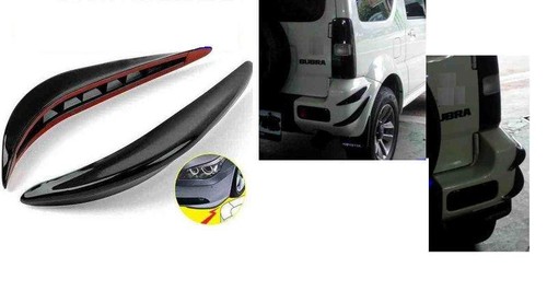 CAR BUMPER SCRATCH PROTECT CRASHWORTHY MOULDING TRIM BLACK X 2 PIECES - Picture 8 of 8