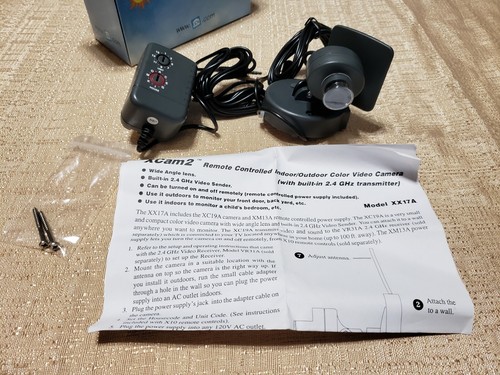 2 New X10 Wireless Camera Kits XX17A-C With XC19A Camera & XM13A Power Supply
