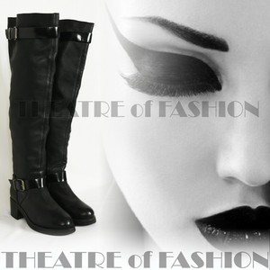 black over knee boots uk