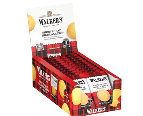 Walkers Galletas Shortbread 2 Highlanders - 18 Paquetes / 1 Caja - Imagen 2 de 2