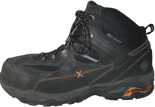HARLEY DAVIDSON mid-height riding boots, Hans Met-Guard hard toe, #D93124, sz 11 - Foto 7 di 13
