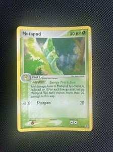 Pokemon Card 2004 Metapod 39/112 Reverse Holo Fire Red Leaf Green EX - NM