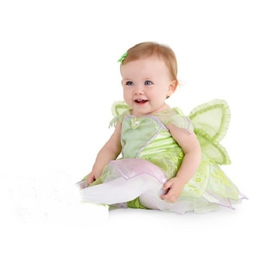 TiNkEr BeLL~BoDySuiT~COSTUME+WINGS~INFANT~BaBy~Costume~NWT~Disney Store~2013 - Picture 1 of 6