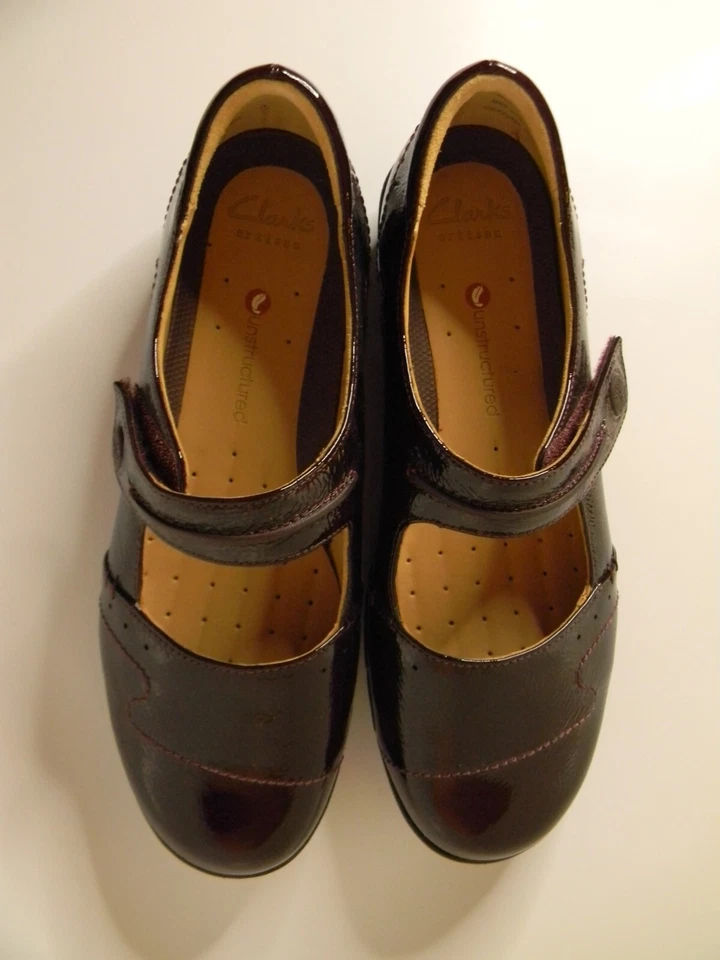 Новый в коробке женщин Clarks ремесленник неструктурированный Un Helma бордовые туфли размер 7,5 М - Изображение 3 из 4