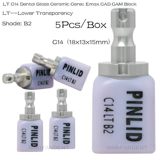 HT/LT C14 B1/B2 Dental Glass Ceramic Lithium Dislicate Emax Cerec CAD CAM Blocks - Imagen 10 de 31