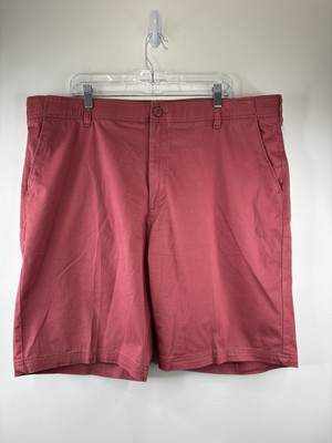 Lee Shorts Men's Red Performance Series Extreme Comfort Size 42 Flat Front 