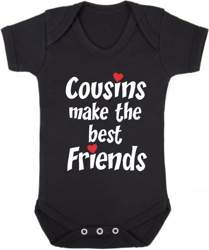 COUSINS MAKE THE BEST OF FRIENDS Body Bebé Babygrow Chaleco Familia Geeky - Imagen 11 de 22