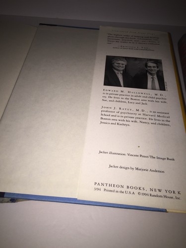 DRIVEN TO DISTRACTION by Edward Hallowell M. D. John J. Ratey Hard Cover - Imagen 5 de 9