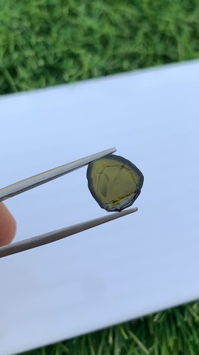 4.50 Carats Natural Raw Tourmaline Slice Congo Africa . - Picture 4 of 9