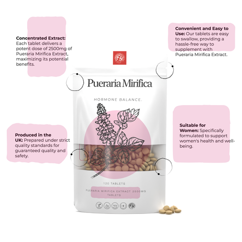 Pueraria Mirifica 2500mg Tabletten - Brustvergrößerung - Hormone - Wechseljahre - Bild 4 von 9