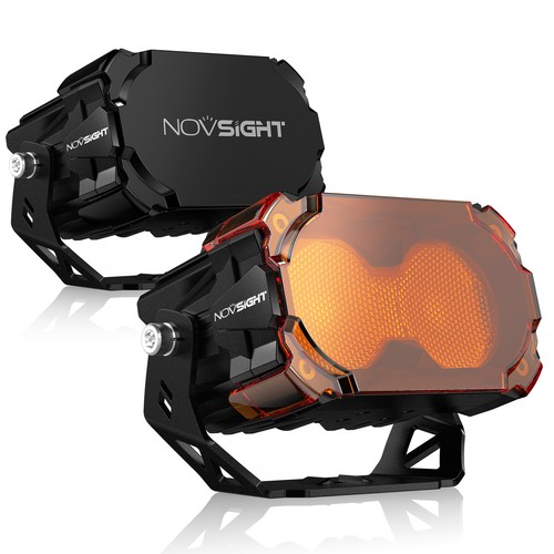 NOVSIGHT 4.5 inch LED Work Light Pods Flood Lamp Off-Road Driving Truck SUV ATV - Picture 12 of 12