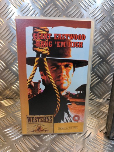 Versiegelt Sammlerstück VHS ~ HANG EM HIGH ~ Clint Eastwood klassisches Western Video - Bild 2 von 4