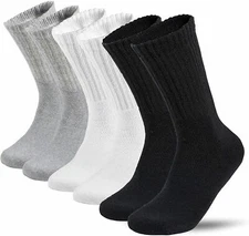 5-100 Dozens Wholesale Lots Mens Solid Sports Cotton Crew Socks P274 Gifts Cheap