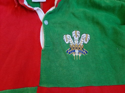 Camiseta Gales Union Rugby 1970/1975 CUP CORBATA De colección Muy Rara  - Imagen 6 de 9