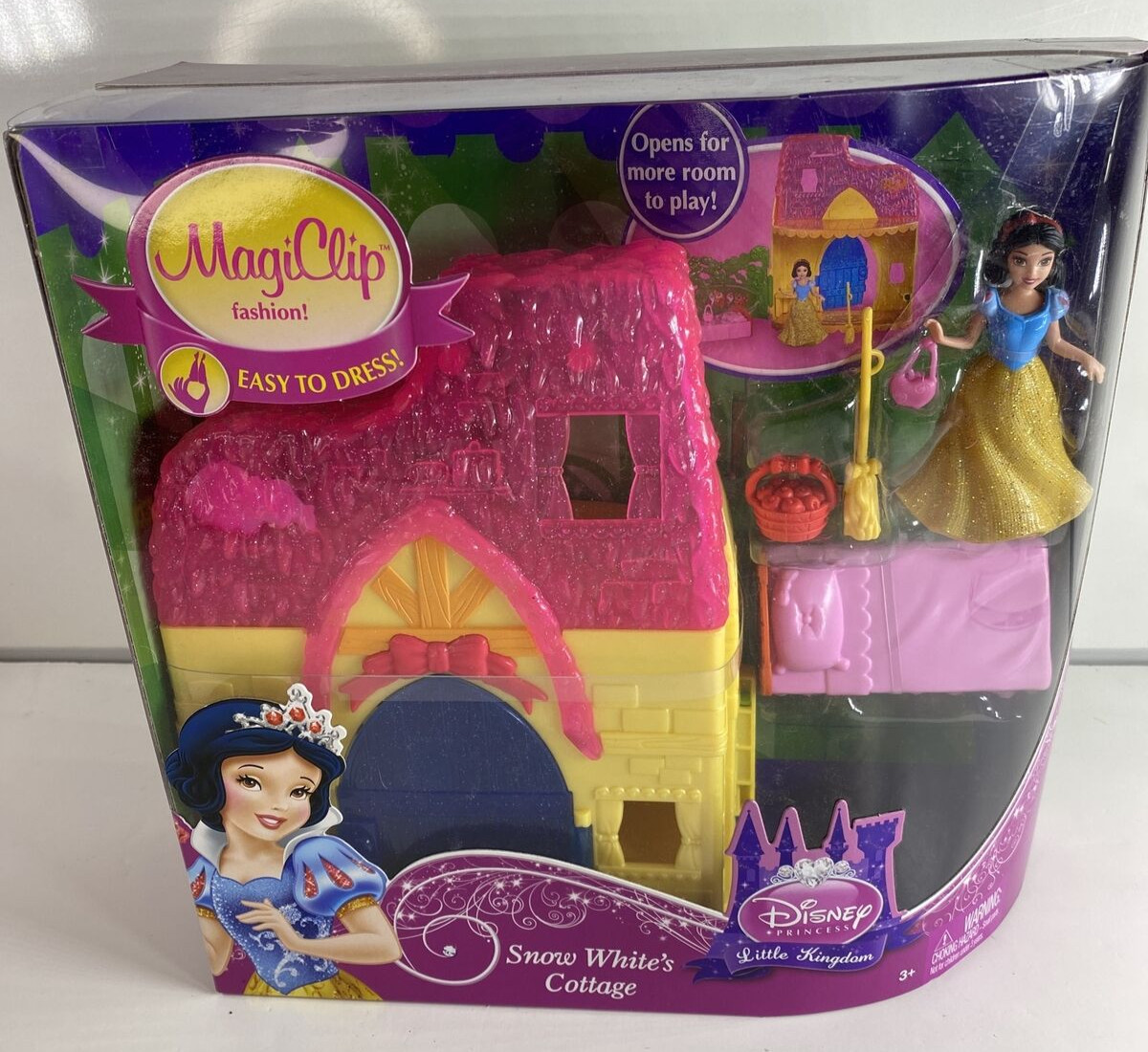 Disney Princess Little Kingdom MagiClip Snow White s Cottage Playset X9434