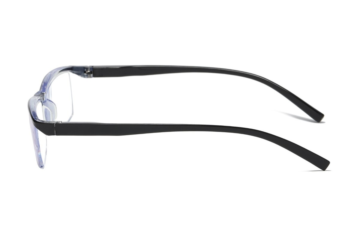 5 Pack Mens Half Frame Reading Glasses - Blue Light Blocking Spring Hinge Readers - View #3