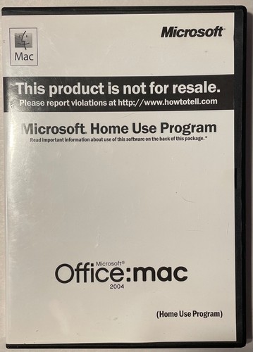 2004 Microsoft Office Mac Home Use Program W/ Product Key - Picture 2 of 5