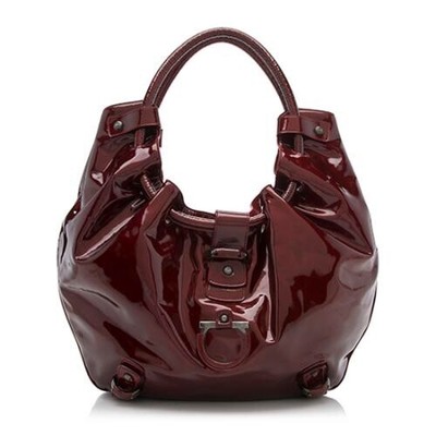 salvatore ferragamo patent leather bag