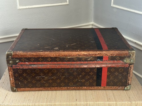 Maleta maletero Louis Vuitton Alzer 60 monograma equipaje de viaje francés vintage - Imagen 8 de 13