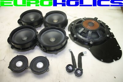 Set 9 Land Rover LR4 10-16 Door Speakers Front Rear Left Right Subwoofer Tweeter