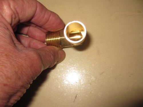 Joywayus Brass Hose Fittings 90 Degree Elbow 3/4" Barb to 1/2"NPT Male Water/Fue - Picture 2 of 3