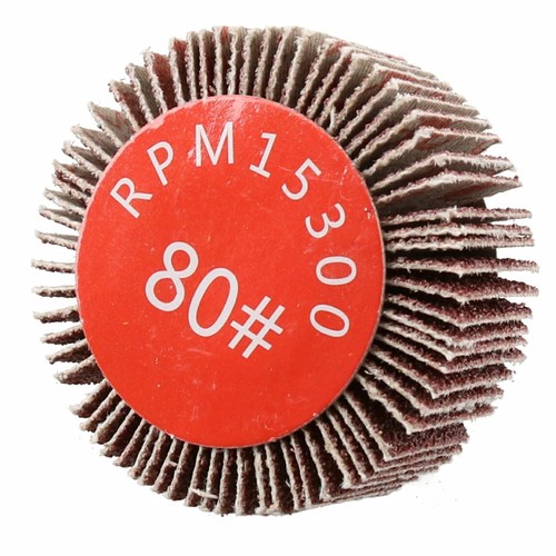 Almohadilla de lijado abrasiva para disco de rueda de aleta de grano 50 mm 80 removedor de óxido de pintura paquete de 10 - Imagen 3 de 4