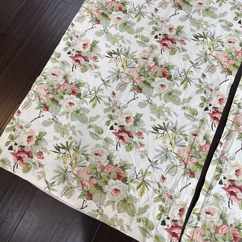 Tenda Nucleo Casetta Rosa Floreale 80,5” Set di 2 Pannelli Shabby Chic - Foto 3 di 11