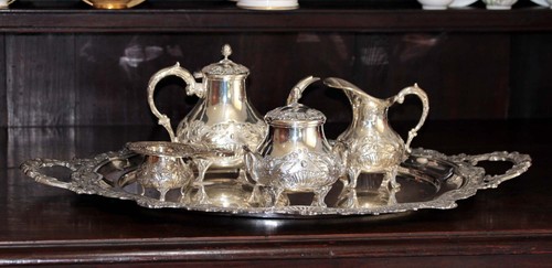 Fabulous Spanish 915 Silver Teaset inc Tray by Pasgorcy c.1970 - 2.3 KILOS - Picture 2 of 24
