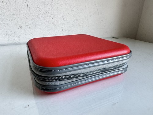 40 CD DVD Carry Case Disc Storage Holder CD Sleeve Wallet Ideal for In Car RED - Picture 13 of 14