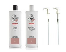 Image of Nioxin System 3 Cleanser Shampoo and Conditioner 1000ml + Pumps