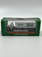 Vintage 2006 HESS Miniature 18 Wheeler & Racer Truck Collectible Oil Truck NEW