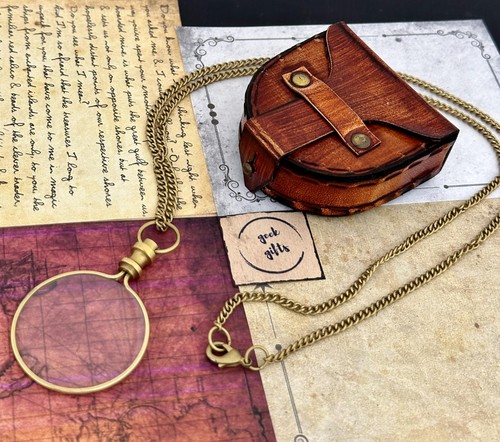 Monocle Pocket Magnifying Glass with Leather Box Magnifying Glass for Reading... - Picture 7 of 8