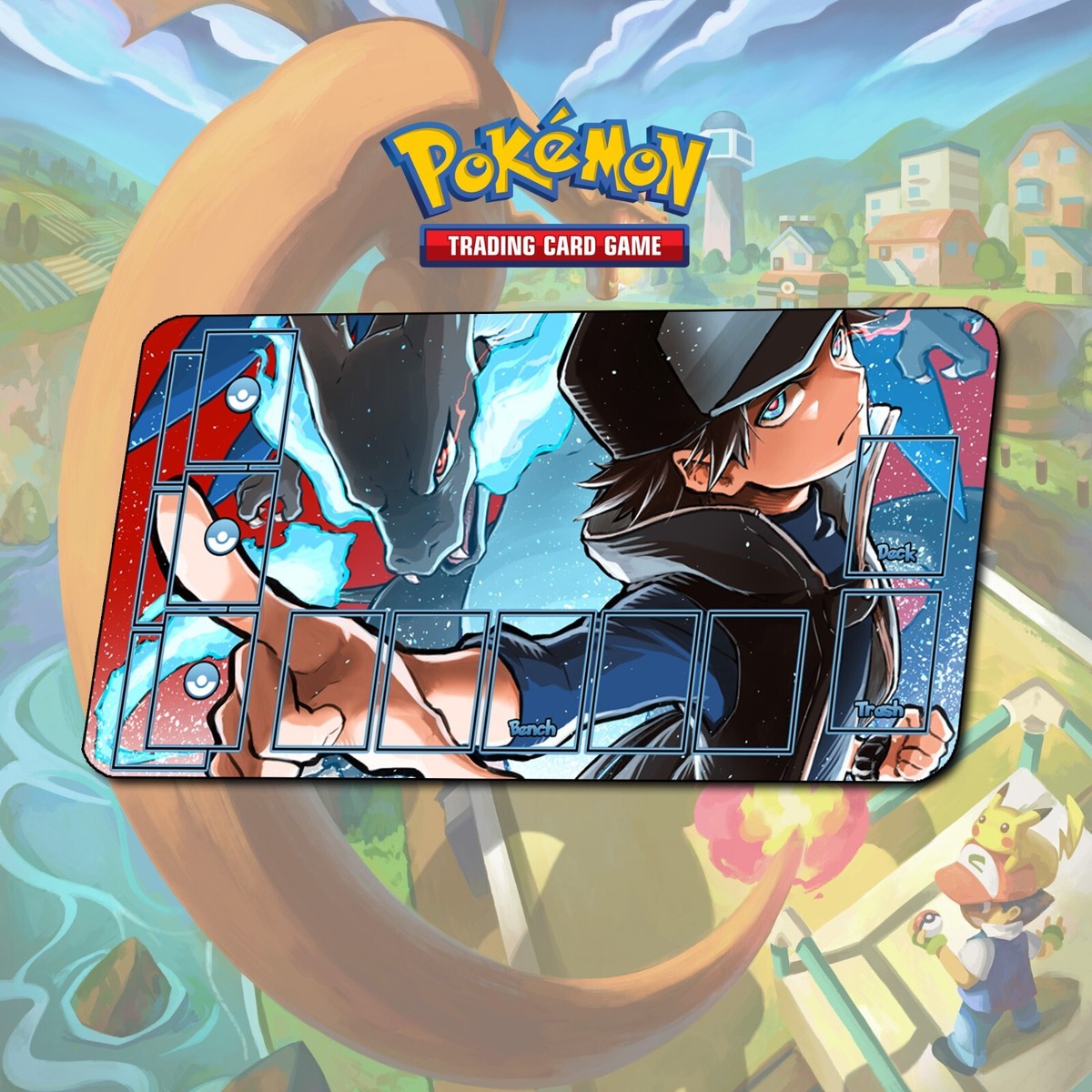 ポケモンカードゲーム Overseas Mega Charizard EX Playmat Set Amazon.com: Pokémon TCG: Mega Charizard X ex Ultra-Premium